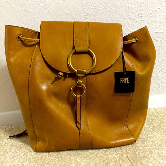 Frye Ilana Harness Backpack Cognac NWT - Picture 1 of 14